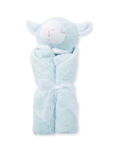 Manta de Viaje Angel Dear Cordero Azul 33x33cm Microfibra 2