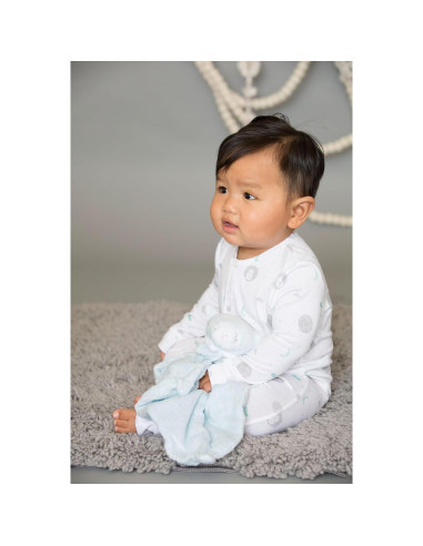 Manta de Viaje Angel Dear Cordero Azul 33x33cm Microfibra