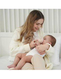 Botellas de vidrio anti cólico para bebés 4 oz, libre de BPA 2