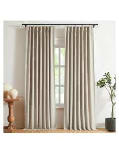 Cortinas de Oscurecimiento Completo Vision Home 2 Paneles 102x274 cm Arena