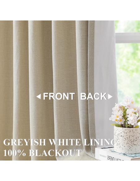 Cortinas de Oscurecimiento Completo Vision Home 2 Paneles 102x274 cm Arena