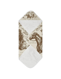 Toalla con Capucha para Bebé WELLDAY Algodón 76x76 cm