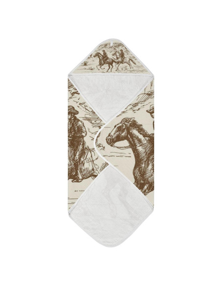 Toalla con Capucha para Bebé WELLDAY Algodón 76x76 cm