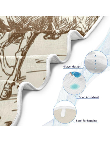 Toalla con Capucha para Bebé WELLDAY Algodón 76x76 cm