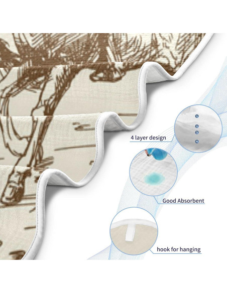 Toalla con Capucha para Bebé WELLDAY Algodón 76x76 cm