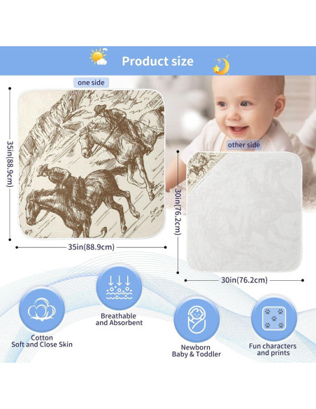 Toalla con Capucha para Bebé WELLDAY Algodón 76x76 cm