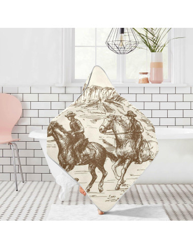 Toalla con Capucha para Bebé WELLDAY Algodón 76x76 cm