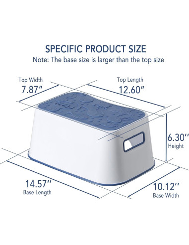 Escalera Antideslizante para Niños A+KCEYON Azul 1 Paso