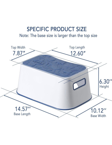 Escalera Antideslizante para Niños A+KCEYON Azul 1 Paso