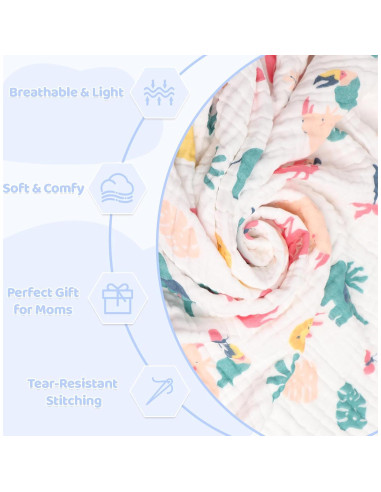 Toalla de Baño para Bebés ICKEYOU 109x109 cm Rosa Algodón