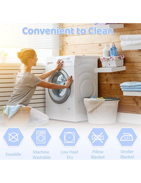 Toalla de Baño para Bebés ICKEYOU 109x109 cm Rosa Algodón