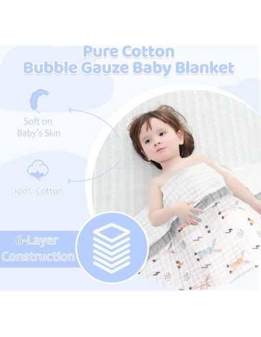 Toalla de Baño para Bebés ICKEYOU 109x109 cm Rosa Algodón