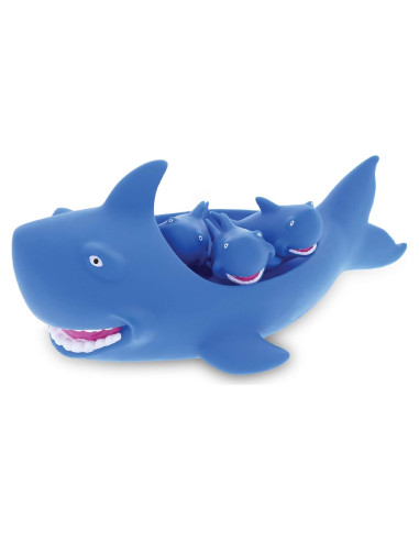 Juego de Juguetes de Baño Dollibu - Tiburón Azul y Tortugas
