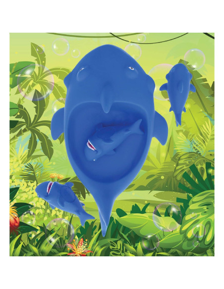 Juego de Juguetes de Baño Dollibu - Tiburón Azul y Tortugas Juego de Juguetes de Baño Dollibu - Tiburón Azul y Tortugas