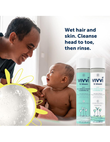 Gel Limpiador 2-en-1 para Bebés Vivvi & Bloom 295 ml