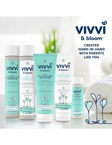 Gel Limpiador 2-en-1 para Bebés Vivvi & Bloom 295 ml Gel Limpiador 2-en-1 para Bebés Vivvi & Bloom 295 ml