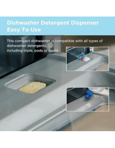 Lavavajillas Portátil Midea MDC17P4CWW 5L Cuidado Bebé