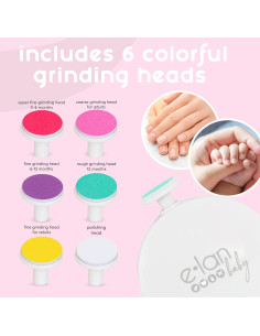 Cortador de Uñas Eléctrico Elan para Bebés y Niños - 6 Accesorios 2