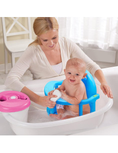 Asiento de Baño Antideslizante Bebés 6-18 Meses Azul Príncipe 2