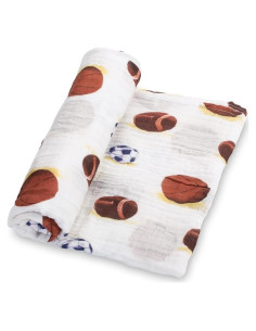 Manta de Muselina LollyBanks 120x120 cm Algodón Deportivo