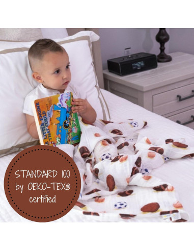 Manta de Muselina LollyBanks 120x120 cm Algodón Deportivo