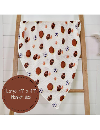 Manta de Muselina LollyBanks 120x120 cm Algodón Deportivo