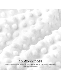Manta DILIMI para Bebé 76.2x101.6 cm Suave Minky Cuadrícula 2