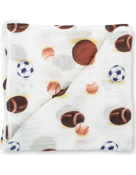 Manta de Muselina LollyBanks 120x120 cm Algodón Deportivo
