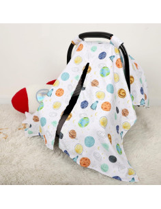 Cubierta de Asiento de Coche ManFaiSky para Bebé Planetas 2