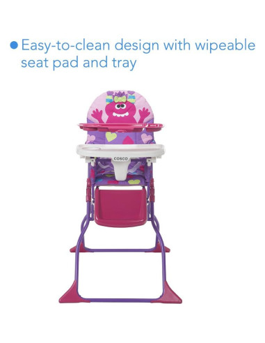Silla Alta Plegable Cosco Monstruo Shelley para Bebés