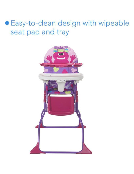 Silla Alta Plegable Cosco Monstruo Shelley para Bebés