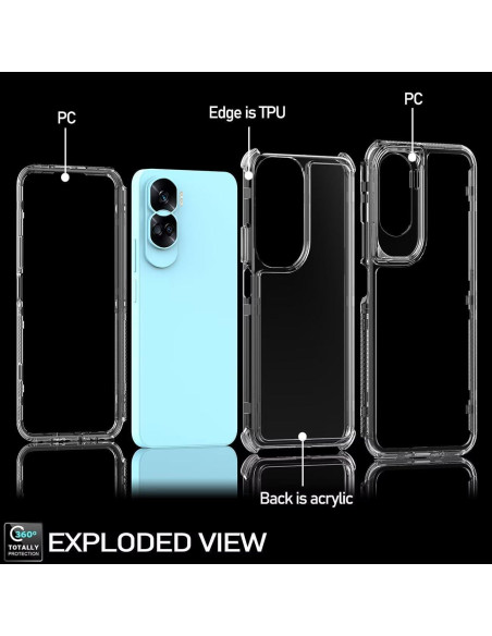 Funda Honor 90 Lite 5G Transparente con Protector de Pantalla