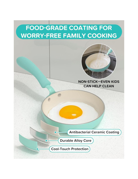 Juego de Cocina Real para Niños Gotoofun - 14 Piezas Verde