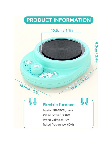 Juego de Cocina Real para Niños Gotoofun - 14 Piezas Verde