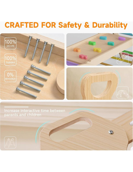 Conjunto de Escalada Pikler ZippyZebra 7 en 1 para Niños