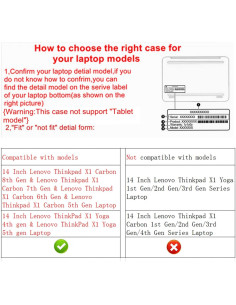 Funda Protectora Alapmk para Laptop 14" Lenovo ThinkPad y más 2