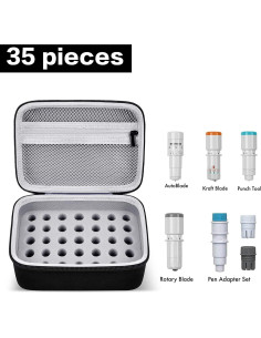 Funda Organizador GWCASE para Cuchillas Silhouette 35 Piezas 2