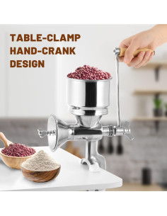 Molinillo Manual de Grano Moongiantgo Acero Inoxidable 2.77kg 2