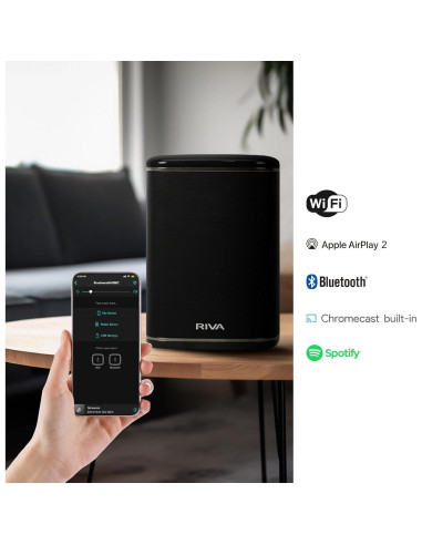 Altavoz RIVA Arena Hi-Fi Bluetooth 50W Multiroom Negro