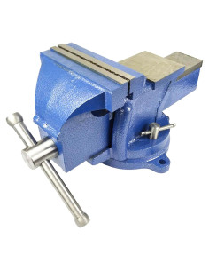 Prensa de Banco 150mm Mefape con Cabezal Rotativo 360