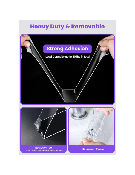 Cinta Adhesiva Doble Cara IKeelsy 3.0 x 304.8 cm Transparente