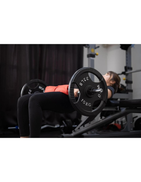 Abrazaderas de Barra Greententljs 1" Amarillo - Par de Clips de Pesas