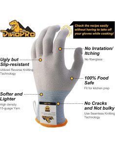 Guantes de Corte Grado Alimenticio DINOPRO A4 Talla M 2