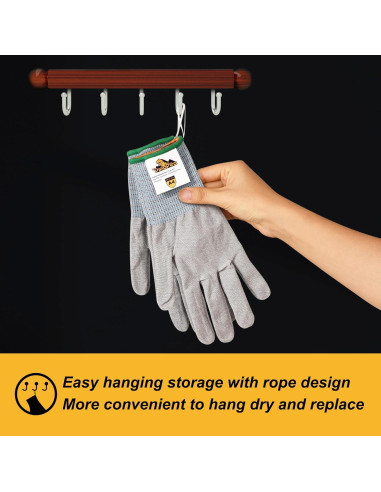 Guantes de Corte Grado Alimenticio DINOPRO A4 Talla M