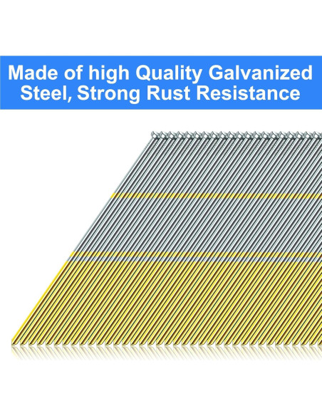 Clavos de Acabado Angulados SimCos 15 Calibre Galvanizados 2000 Pzas