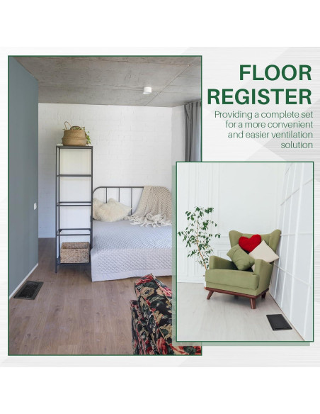 Juego de Rejillas de Piso Zonon 40 Pcs 10 x 25 cm Negro