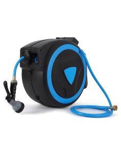 Carrete de Manguera de Jardín EscoSunshine 19.81m Retráctil