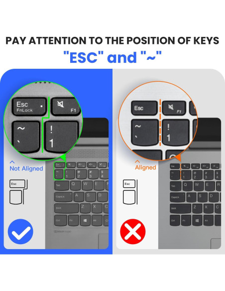 Cubierta de Teclado CaseBuy para Lenovo IdeaPad 15.6 Negro