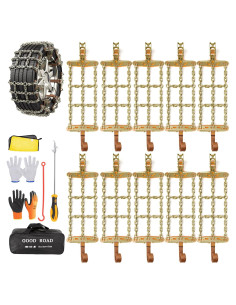 Cadenas de Nieve AutoChoice para Neumáticos 195-235mm - 8 Piezas