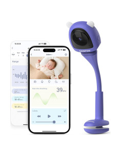 Monitor para Bebés BOOPOO MY19 2K HD con AI y Audio Bidireccional